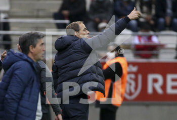 2020-09-27 - Coach of PSG Thomas Tuchel during the French championship Ligue 1 football match between Stade de Reims and Paris Saint-Germain on September 27, 2020 at Stade Auguste Delaune in Reims, France - Photo Juan Soliz / DPPI - STADE DE REIMS VS PARIS SAINT-GERMAIN - FRENCH LIGUE 1 - SOCCER