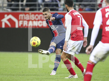 2020-09-27 - Marco Verratti of PSG during the French championship Ligue 1 football match between Stade de Reims and Paris Saint-Germain on September 27, 2020 at Stade Auguste Delaune in Reims, France - Photo Juan Soliz / DPPI - STADE DE REIMS VS PARIS SAINT-GERMAIN - FRENCH LIGUE 1 - SOCCER