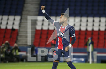 2020-10-02 - Neymar Jr of PSG celebrates his first goal during the French championship Ligue 1 football match between Paris Saint-Germain and SCO Angers on October 2, 2020 at Parc des Princes stadium in Paris, France - Photo Jean Catuffe / DPPI - PARIS SAINT-GERMAIN VS SCO ANGERS - FRENCH LIGUE 1 - SOCCER