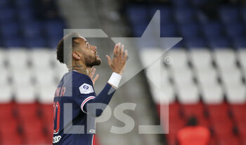 2020-10-02 - Neymar Jr of PSG celebrates his first goal during the French championship Ligue 1 football match between Paris Saint-Germain and SCO Angers on October 2, 2020 at Parc des Princes stadium in Paris, France - Photo Jean Catuffe / DPPI - PARIS SAINT-GERMAIN VS SCO ANGERS - FRENCH LIGUE 1 - SOCCER