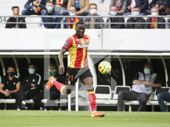 2020-10-03 - Massadio Haidara of Lens during the French championship Ligue 1 football match between RC Lens and AS Saint Etienne (ASSE) on October 3, 2020 at Stade Bollaert-Delelis formerly Stade Felix Bollaert in Lens, France - Photo Jean Catuffe / DPPI - RC LENS VS AS SAINT ETIENNE (ASSE) - FRENCH LIGUE 1 - SOCCER