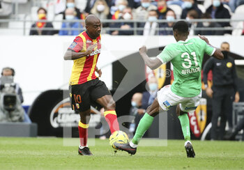2020-10-03 - Gael Kakuta of Lens during the French championship Ligue 1 football match between RC Lens and AS Saint Etienne (ASSE) on October 3, 2020 at Stade Bollaert-Delelis formerly Stade Felix Bollaert in Lens, France - Photo Jean Catuffe / DPPI - RC LENS VS AS SAINT ETIENNE (ASSE) - FRENCH LIGUE 1 - SOCCER