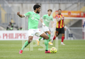 2020-10-03 - Mahdi Camara of Saint-Etienne during the French championship Ligue 1 football match between RC Lens and AS Saint Etienne (ASSE) on October 3, 2020 at Stade Bollaert-Delelis formerly Stade Felix Bollaert in Lens, France - Photo Jean Catuffe / DPPI - RC LENS VS AS SAINT ETIENNE (ASSE) - FRENCH LIGUE 1 - SOCCER