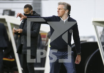 2020-10-03 - Coach of AS Saint-Etienne Claude Puel during the French championship Ligue 1 football match between RC Lens and AS Saint Etienne (ASSE) on October 3, 2020 at Stade Bollaert-Delelis formerly Stade Felix Bollaert in Lens, France - Photo Jean Catuffe / DPPI - RC LENS VS AS SAINT ETIENNE (ASSE) - FRENCH LIGUE 1 - SOCCER