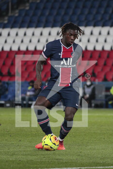 2020-11-07 - Bioty Moise KEAN (PSG) during the French championship Ligue 1 football match between Paris Saint-Germain and Stade Rennais on November 7, 2020 at Parc des Princes stadium in Paris, France - Photo Stephane Allaman / DPPI - PARIS SAINT-GERMAIN VS STADE RENNAIS - FRENCH LIGUE 1 - SOCCER