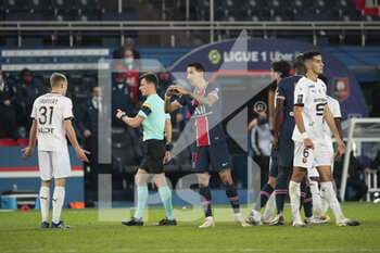 2020-11-07 - Angel Di Maria (PSG) scored a new goal, celebration with love sign with hands during the French championship Ligue 1 football match between Paris Saint-Germain and Stade Rennais on November 7, 2020 at Parc des Princes stadium in Paris, France - Photo Stephane Allaman / DPPI - PARIS SAINT-GERMAIN VS STADE RENNAIS - FRENCH LIGUE 1 - SOCCER