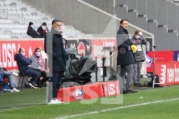 2020-12-06 - Coach LOSC Christophe Galtier and Nico Kovak AS Monaco during the French championship Ligue 1 football match between Lille OSC and AS Monaco on December 6, 2020 at Pierre Mauroy stadium in Villeneuve-d'Ascq, France - Photo Laurent Sanson / LS Medianord / DPPI - LILLE OSC VS AS MONACO - FRENCH LIGUE 1 - SOCCER