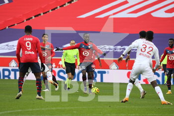 2020-12-06 - Jonathan Ikoné 10 Losc during the French championship Ligue 1 football match between Lille OSC and AS Monaco on December 6, 2020 at Pierre Mauroy stadium in Villeneuve-d'Ascq, France - Photo Laurent Sanson / LS Medianord / DPPI - LILLE OSC VS AS MONACO - FRENCH LIGUE 1 - SOCCER