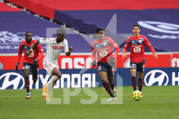 2020-12-06 - Action Jonathan DAVID 8 LOSC during the French championship Ligue 1 football match between Lille OSC and AS Monaco on December 6, 2020 at Pierre Mauroy stadium in Villeneuve-d'Ascq, France - Photo Laurent Sanson / LS Medianord / DPPI - LILLE OSC VS AS MONACO - FRENCH LIGUE 1 - SOCCER