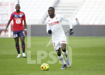2020-12-06 - Youssouf Fofana of Monaco during the French championship Ligue 1 football match between Lille OSC and AS Monaco on December 6, 2020 at Stade Pierre Mauroy in Villeneuve-d'Ascq near Lille, France - Photo Jean Catuffe / DPPI - LILLE OSC VS AS MONACO - FRENCH LIGUE 1 - SOCCER