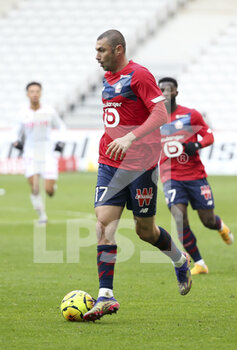 2020-12-06 - Burak Yilmaz of Lille during the French championship Ligue 1 football match between Lille OSC and AS Monaco on December 6, 2020 at Stade Pierre Mauroy in Villeneuve-d'Ascq near Lille, France - Photo Jean Catuffe / DPPI - LILLE OSC VS AS MONACO - FRENCH LIGUE 1 - SOCCER