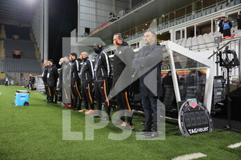2020-12-12 - Staff RC Lens during the French championship Ligue 1 football match between RC Lens and Montpellier HSC on December 12, 2020 at Bollaert-Delelis stadium in Lens, France - Photo Laurent Sanson / LS Medianord / DPPI - RC LENS VS MONTPELLIER HSC - FRENCH LIGUE 1 - SOCCER