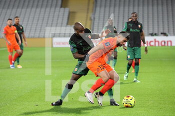 2020-12-12 - Duel Ferri 12 Montpellier and Kakuta 10 RC Lens during the French championship Ligue 1 football match between RC Lens and Montpellier HSC on December 12, 2020 at Bollaert-Delelis stadium in Lens, France - Photo Laurent Sanson / LS Medianord / DPPI - RC LENS VS MONTPELLIER HSC - FRENCH LIGUE 1 - SOCCER