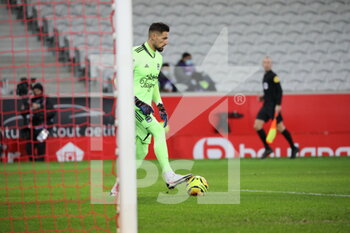 2020-12-13 - Benoit Costil 1 captain and goalkeeper bordeaux during the French Championship Ligue 1 football match between Lille OSC and Girondins de Bordeaux on December 13, 2020 at Pierre Mauroy stadium in Villeneuve-d'Ascq near Lille, France - Photo Laurent Sanson / LS Medianord / DPPI - LILLE OSC VS GIRONDINS DE BORDEAUX - FRENCH LIGUE 1 - SOCCER