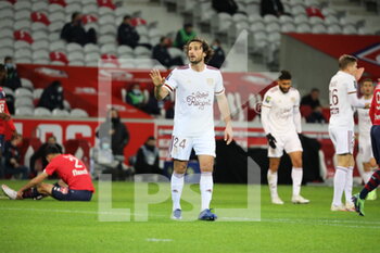 2020-12-13 - Defender Paul Baysse 24 bordeaux during the French Championship Ligue 1 football match between Lille OSC and Girondins de Bordeaux on December 13, 2020 at Pierre Mauroy stadium in Villeneuve-d'Ascq near Lille, France - Photo Laurent Sanson / LS Medianord / DPPI - LILLE OSC VS GIRONDINS DE BORDEAUX - FRENCH LIGUE 1 - SOCCER