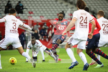 2020-12-13 - Shoot Ikone 10 losc during the French Championship Ligue 1 football match between Lille OSC and Girondins de Bordeaux on December 13, 2020 at Pierre Mauroy stadium in Villeneuve-d'Ascq near Lille, France - Photo Laurent Sanson / LS Medianord / DPPI - LILLE OSC VS GIRONDINS DE BORDEAUX - FRENCH LIGUE 1 - SOCCER