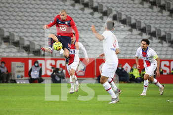 2020-12-20 - Burak Yilmaz 17 Losc during the French championship Ligue 1 football match between Lille OSC and Paris Saint-Germain on December 20, 2020 at Pierre Mauroy stadium in Villeneuve-d'Ascq near Lille, France - Photo Laurent Sanson / LS Medianord / DPPI - LILLE OSC VS PARIS SAINT-GERMAIN - FRENCH LIGUE 1 - SOCCER