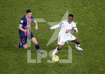 2020-12-23 - Ander Herrera of PSG, Jean-Ricner Bellegarde of Strasbourg during the French championship Ligue 1 football match between Paris Saint-Germain (PSG) and RC Strasbourg on December 23, 2020 at Parc des Princes stadium in Paris, France - Photo Jean Catuffe / DPPI - PARIS SAINT-GERMAIN (PSG) VS RC STRASBOURG - FRENCH LIGUE 1 - SOCCER