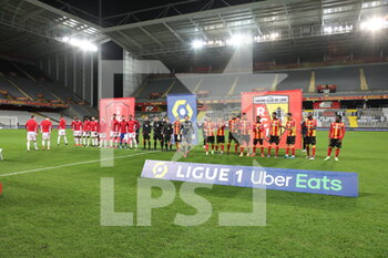 2020-12-23 - Presentation teams before match during the French championship Ligue 1 football match between RC Lens and Stade brestois 29 on December 23, 2020 at Bollaert-Delelis stadium in Lens, France - Photo Laurent Sanson / LS Medianord / DPPI - RC LENS VS STADE BRESTOIS 29 - FRENCH LIGUE 1 - SOCCER
