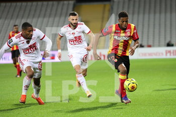 2020-12-23 - Banza 23 RC Lens during the French championship Ligue 1 football match between RC Lens and Stade brestois 29 on December 23, 2020 at Bollaert-Delelis stadium in Lens, France - Photo Laurent Sanson / LS Medianord / DPPI - RC LENS VS STADE BRESTOIS 29 - FRENCH LIGUE 1 - SOCCER