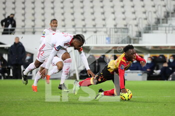 2020-12-23 - Duel Duverne 2 Brest and Kalimuendo 29 RC Lens during the French championship Ligue 1 football match between RC Lens and Stade brestois 29 on December 23, 2020 at Bollaert-Delelis stadium in Lens, France - Photo Laurent Sanson / LS Medianord / DPPI - RC LENS VS STADE BRESTOIS 29 - FRENCH LIGUE 1 - SOCCER