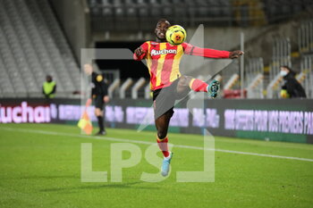 2020-12-23 - Control Haidara 21 RC Lens during the French championship Ligue 1 football match between RC Lens and Stade brestois 29 on December 23, 2020 at Bollaert-Delelis stadium in Lens, France - Photo Laurent Sanson / LS Medianord / DPPI - RC LENS VS STADE BRESTOIS 29 - FRENCH LIGUE 1 - SOCCER