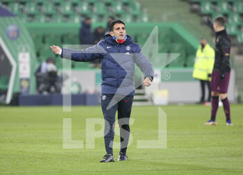 2021-01-06 - Assistant coach of PSG Jesus Perez during the French championship Ligue 1 football match between AS Saint-Etienne (ASSE) and Paris Saint-Germain (PSG) on January 6, 2021 at stade Geoffroy Guichard in Saint-Etienne, France - Photo Jean Catuffe / DPPI - AS SAINT-ETIENNE (ASSE) VS PARIS SAINT-GERMAIN (PSG) - FRENCH LIGUE 1 - SOCCER