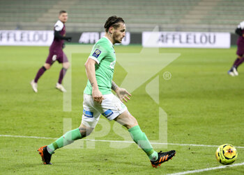 2021-01-06 - Mathieu Debuchy of Saint-Etienne during the French championship Ligue 1 football match between AS Saint-Etienne (ASSE) and Paris Saint-Germain (PSG) on January 6, 2021 at stade Geoffroy Guichard in Saint-Etienne, France - Photo Jean Catuffe / DPPI - AS SAINT-ETIENNE (ASSE) VS PARIS SAINT-GERMAIN (PSG) - FRENCH LIGUE 1 - SOCCER