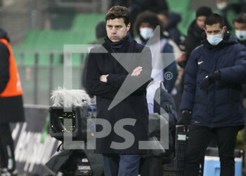 2021-01-06 - Coach of PSG Mauricio Pochettino during the French championship Ligue 1 football match between AS Saint-Etienne (ASSE) and Paris Saint-Germain (PSG) on January 6, 2021 at stade Geoffroy Guichard in Saint-Etienne, France - Photo Jean Catuffe / DPPI - AS SAINT-ETIENNE (ASSE) VS PARIS SAINT-GERMAIN (PSG) - FRENCH LIGUE 1 - SOCCER
