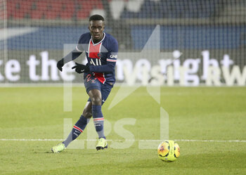 2021-01-09 - Idrissa Gueye Gana of PSG during the French championship Ligue 1 football match between Paris Saint-Germain (PSG) and Stade Brestois 29 on January 9, 2021 at Parc des Princes stadium in Paris, France - Photo Jean Catuffe / DPPI - PARIS SAINT-GERMAIN (PSG) AND STADE BRESTOIS - FRENCH LIGUE 1 - SOCCER