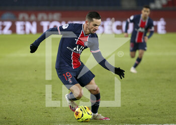 2021-01-09 - Pablo Sarabia of PSG during the French championship Ligue 1 football match between Paris Saint-Germain (PSG) and Stade Brestois 29 on January 9, 2021 at Parc des Princes stadium in Paris, France - Photo Jean Catuffe / DPPI - PARIS SAINT-GERMAIN (PSG) AND STADE BRESTOIS - FRENCH LIGUE 1 - SOCCER