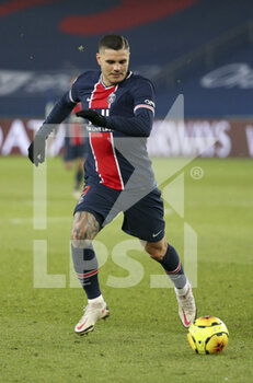 2021-01-09 - Mauro Icardi of PSG during the French championship Ligue 1 football match between Paris Saint-Germain (PSG) and Stade Brestois 29 on January 9, 2021 at Parc des Princes stadium in Paris, France - Photo Jean Catuffe / DPPI - PARIS SAINT-GERMAIN (PSG) AND STADE BRESTOIS - FRENCH LIGUE 1 - SOCCER