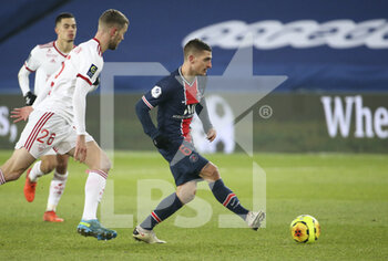 2021-01-09 - Marco Verratti of PSG during the French championship Ligue 1 football match between Paris Saint-Germain (PSG) and Stade Brestois 29 on January 9, 2021 at Parc des Princes stadium in Paris, France - Photo Jean Catuffe / DPPI - PARIS SAINT-GERMAIN (PSG) AND STADE BRESTOIS - FRENCH LIGUE 1 - SOCCER