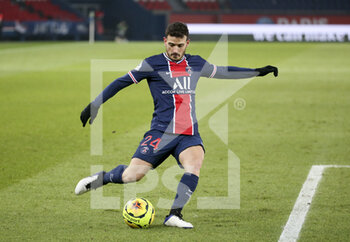 2021-01-09 - Alessandro Florenzi of PSG during the French championship Ligue 1 football match between Paris Saint-Germain (PSG) and Stade Brestois 29 on January 9, 2021 at Parc des Princes stadium in Paris, France - Photo Jean Catuffe / DPPI - PARIS SAINT-GERMAIN (PSG) AND STADE BRESTOIS - FRENCH LIGUE 1 - SOCCER