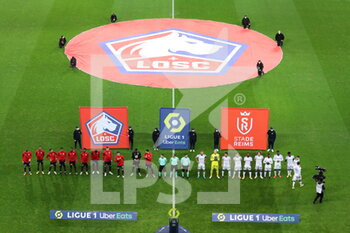 2021-01-17 - Presentation LOSC and Reims before match during the French championship Ligue 1 football match between Lille OSC and Stade de Reims on January 17, 2021 at Pierre Mauroy stadium in Villeneuve-d'Ascq near Lille, France - Photo Laurent Sanson / LS Medianord / DPPI - LILLE OSC AND STADE DE REIMS - FRENCH LIGUE 1 - SOCCER
