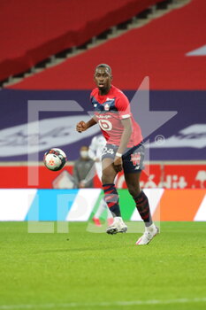 2021-01-17 - Soumare 24 LOSC during the French championship Ligue 1 football match between Lille OSC and Stade de Reims on January 17, 2021 at Pierre Mauroy stadium in Villeneuve-d'Ascq near Lille, France - Photo Laurent Sanson / LS Medianord / DPPI - LILLE OSC AND STADE DE REIMS - FRENCH LIGUE 1 - SOCCER
