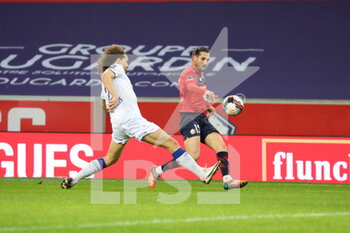 2021-01-17 - Yazici 12 LOSC and FAES 2 Reims during the French championship Ligue 1 football match between Lille OSC and Stade de Reims on January 17, 2021 at Pierre Mauroy stadium in Villeneuve-d'Ascq near Lille, France - Photo Laurent Sanson / LS Medianord / DPPI - LILLE OSC AND STADE DE REIMS - FRENCH LIGUE 1 - SOCCER