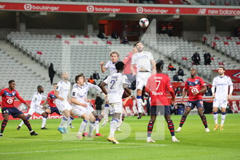 2021-01-17 - Action during the French championship Ligue 1 football match between Lille OSC and Stade de Reims on January 17, 2021 at Pierre Mauroy stadium in Villeneuve-d'Ascq near Lille, France - Photo Laurent Sanson / LS Medianord / DPPI - LILLE OSC AND STADE DE REIMS - FRENCH LIGUE 1 - SOCCER