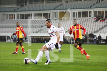2021-01-23 - Dedender Saliba 18 Nice during the French championship Ligue 1 football match between RC Lens and OGC Nice on January 23, 2021 at Bollaert-Delelis stadium in Lens, France - Photo Laurent Sanson / LS Medianord / DPPI - RC LENS AND OGC NICE - FRENCH LIGUE 1 - SOCCER