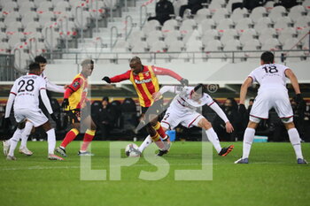 2021-01-23 - Duel Kakuta 10 RC Lens and Daniliuc 5 NIce during the French championship Ligue 1 football match between RC Lens and OGC Nice on January 23, 2021 at Bollaert-Delelis stadium in Lens, France - Photo Laurent Sanson / LS Medianord / DPPI - RC LENS AND OGC NICE - FRENCH LIGUE 1 - SOCCER