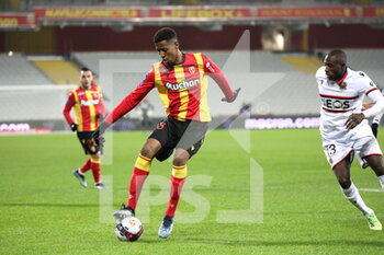 2021-01-23 - Simon Banza 23 Lens during the French championship Ligue 1 football match between RC Lens and OGC Nice on January 23, 2021 at Bollaert-Delelis stadium in Lens, France - Photo Laurent Sanson / LS Medianord / DPPI - RC LENS AND OGC NICE - FRENCH LIGUE 1 - SOCCER