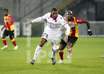 2021-01-23 - Jeff Reine-Adelaide of Nice, Seko Fofana of Lens during the French championship Ligue 1 football match between RC Lens and OGC Nice on January 23, 2021 at stade Bollaert-Delelis in Lens, France - Photo Jean Catuffe / DPPI - RC LENS AND OGC NICE - FRENCH LIGUE 1 - SOCCER