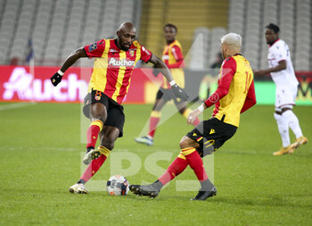 2021-01-23 - Seko Fofana, Facundo Medina of Lens during the French championship Ligue 1 football match between RC Lens and OGC Nice on January 23, 2021 at stade Bollaert-Delelis in Lens, France - Photo Jean Catuffe / DPPI - RC LENS AND OGC NICE - FRENCH LIGUE 1 - SOCCER
