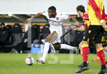 2021-01-23 - Myziane Maolida of Nice during the French championship Ligue 1 football match between RC Lens and OGC Nice on January 23, 2021 at stade Bollaert-Delelis in Lens, France - Photo Jean Catuffe / DPPI - RC LENS AND OGC NICE - FRENCH LIGUE 1 - SOCCER