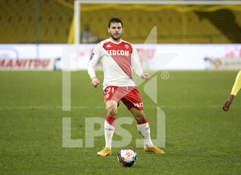 2021-01-31 - Kevin Volland of Monaco during the French championship Ligue 1 football match between FC Nantes and AS Monaco on January 31, 2021 at Stade de La Beaujoire - Louis Fonteneau in Nantes, France - Photo Jean Catuffe / DPPI - FC NANTES AND AS MONACO - FRENCH LIGUE 1 - SOCCER