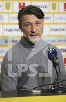 2021-01-31 - Coach of AS Monaco Niko Kovac answers to the media during the post-match press conference following the French championship Ligue 1 football match between FC Nantes and AS Monaco on January 31, 2021 at Stade de La Beaujoire - Louis Fonteneau in Nantes, France - Photo Jean Catuffe / DPPI - FC NANTES AND AS MONACO - FRENCH LIGUE 1 - SOCCER