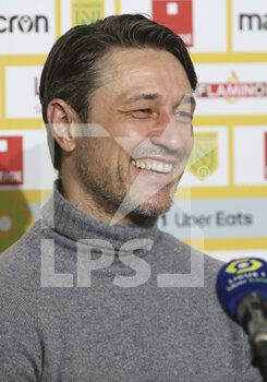 2021-01-31 - Coach of AS Monaco Niko Kovac answers to the media during the post-match press conference following the French championship Ligue 1 football match between FC Nantes and AS Monaco on January 31, 2021 at Stade de La Beaujoire - Louis Fonteneau in Nantes, France - Photo Jean Catuffe / DPPI - FC NANTES AND AS MONACO - FRENCH LIGUE 1 - SOCCER