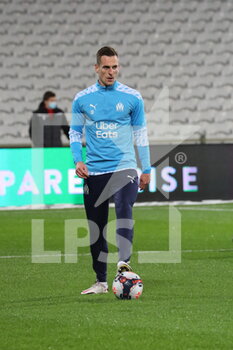 2021-02-03 - Milik 19 Marseille during the French championship Ligue 1 football match between RC Lens and Olympique de Marseille on February 3, 2021 at Bollaert-Delelis stadium in Lens, France - Photo Laurent Sanson / LS Medianord / DPPI - RC LENS AND OLYMPIQUE DE MARSEILLE - FRENCH LIGUE 1 - SOCCER