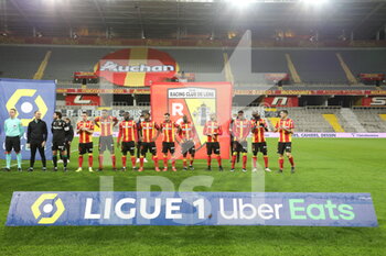 2021-02-03 - Team RC Lens during the French championship Ligue 1 football match between RC Lens and Olympique de Marseille on February 3, 2021 at Bollaert-Delelis stadium in Lens, France - Photo Laurent Sanson / LS Medianord / DPPI - RC LENS AND OLYMPIQUE DE MARSEILLE - FRENCH LIGUE 1 - SOCCER