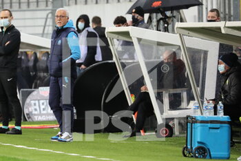 2021-02-03 - Nasser Larguet coach Marseille during the French championship Ligue 1 football match between RC Lens and Olympique de Marseille on February 3, 2021 at Bollaert-Delelis stadium in Lens, France - Photo Laurent Sanson / LS Medianord / DPPI - RC LENS AND OLYMPIQUE DE MARSEILLE - FRENCH LIGUE 1 - SOCCER